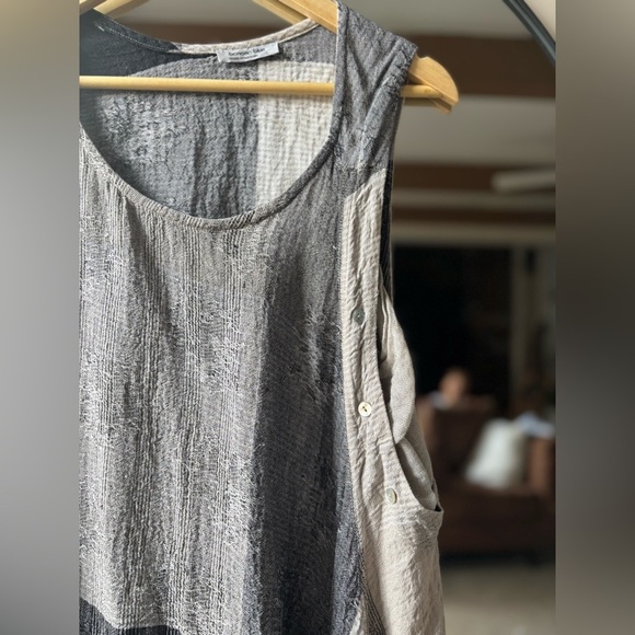 1124 BANANA BLUE Australian made linen maxi dress | side large - Picture 13 of 13